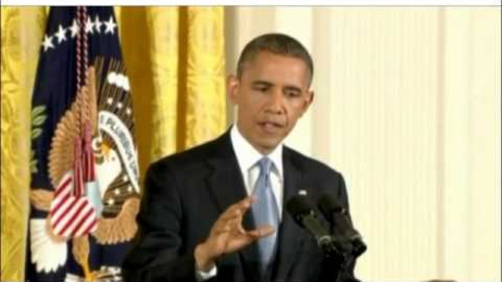 President Barack Oabam talks about climate change (2013).