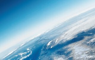 Earth atmosphere from space.