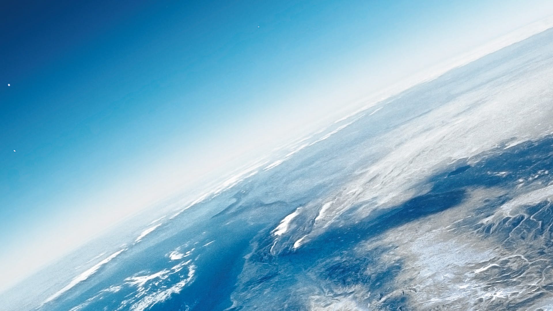 Earth atmosphere from space.