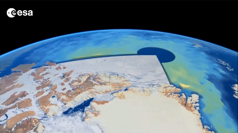 Variations in spring ice thickness