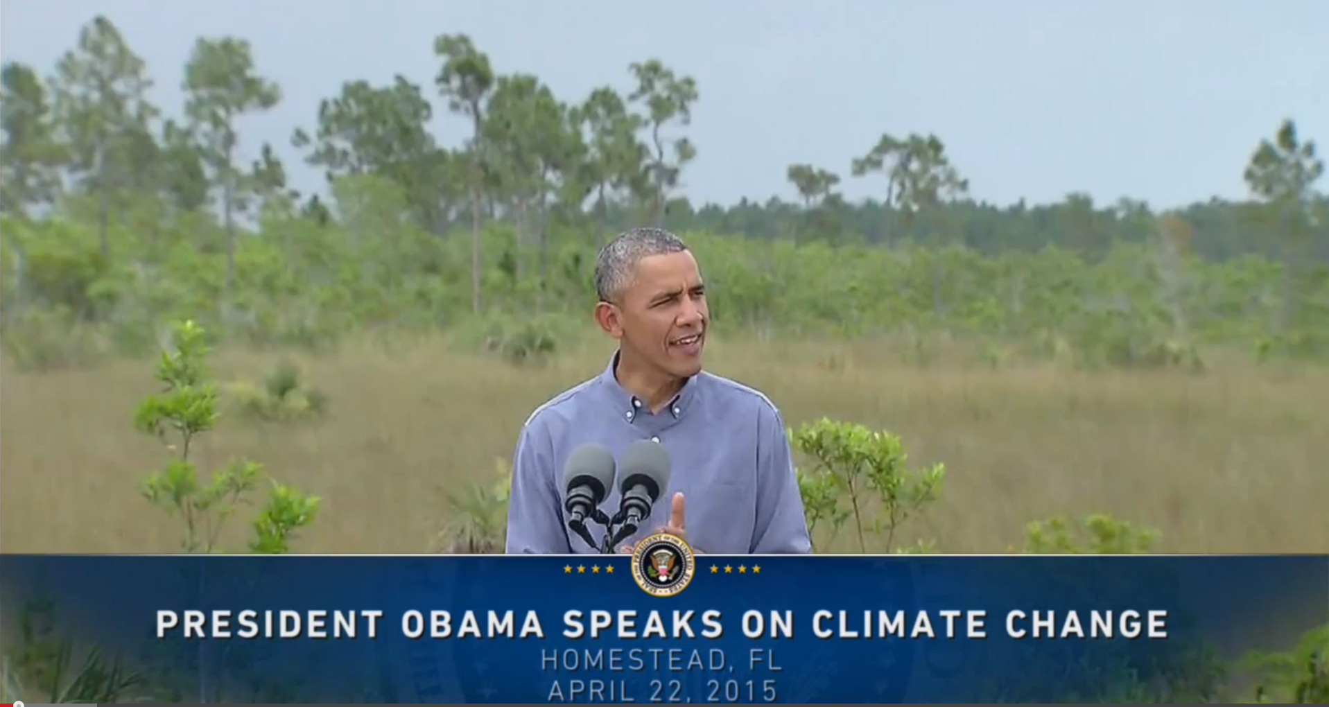 Earth Day Speech 2015 Everglades National Park