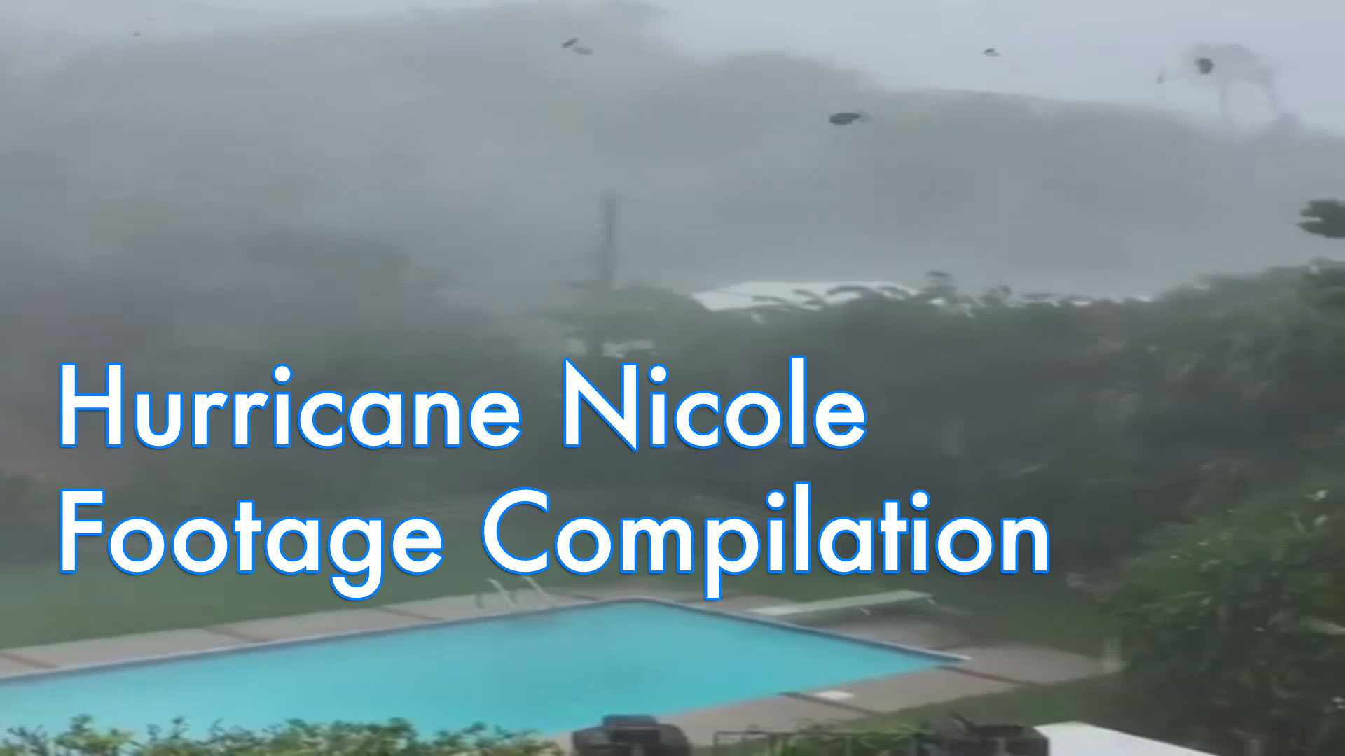 Hurricane Nicole Bermuda Footage Compilation (Oct 13, 2016)