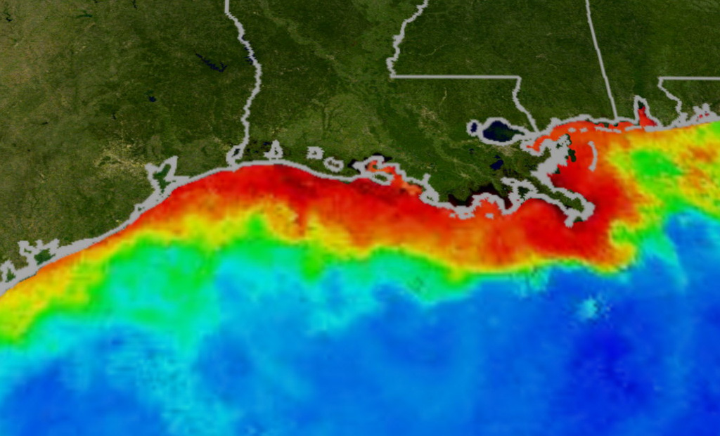 Image shows coastal upwelling.
