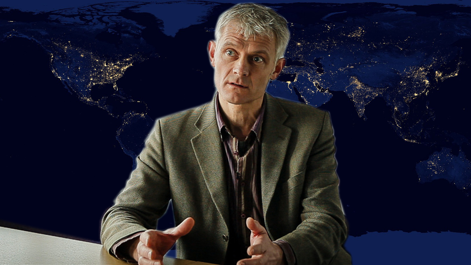 Climate scientist Kevin Anderson tells audience climate has always changed.